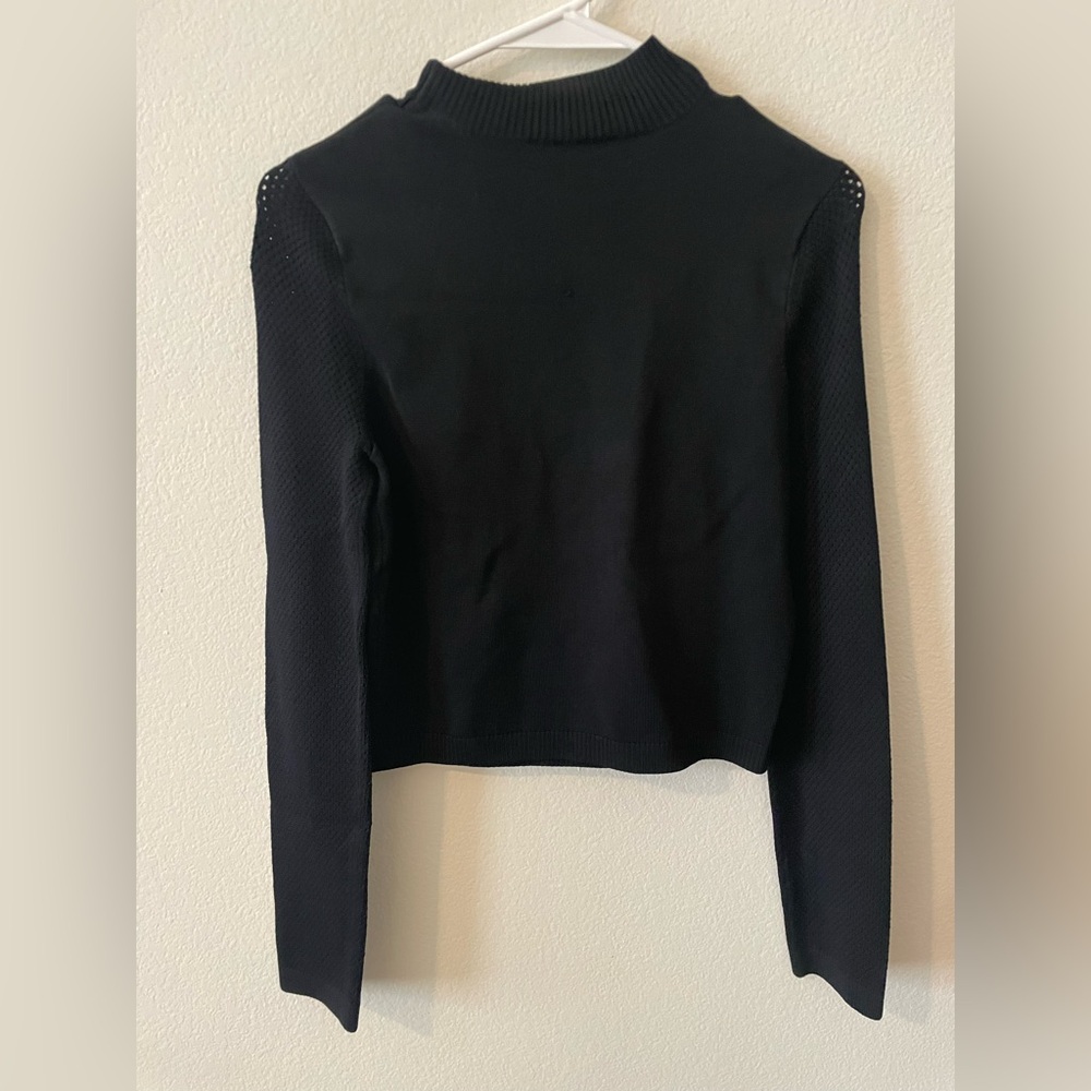 Fleur du Mal Black Cut-Out Crop Top - Picture 4 of 4